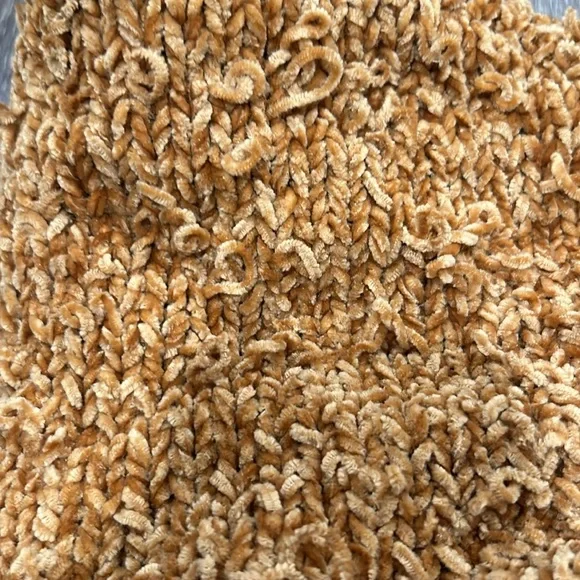 UO Milo Chenille Cropped Distressed Mock-Neck Sweater - Picture 9 of 9